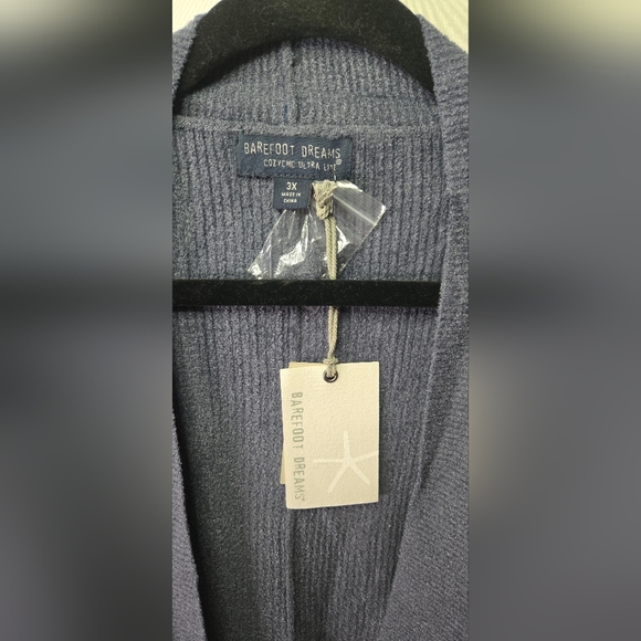 NWT Barefoot Dreams CozyChic Ultra Lite Cocoon Long Cardigan Stargazer Size 3X - Picture 3 of 7